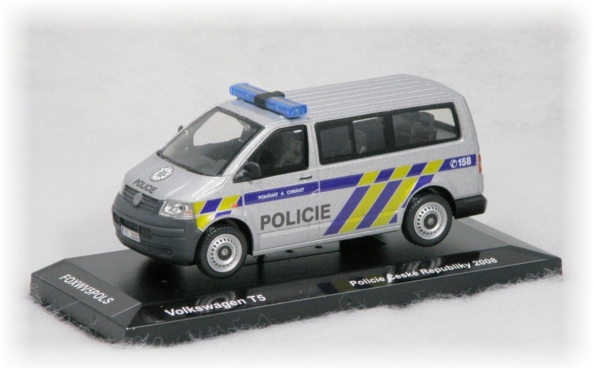 Volkswagen T5 Policie ČR FOXTOYS