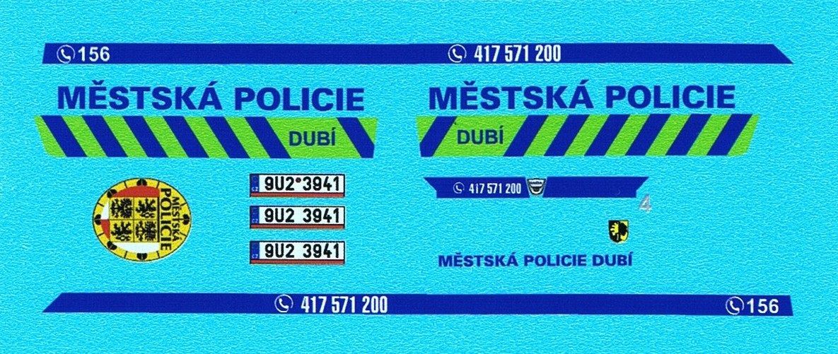 Dacia Duster Městská Policie Dubí Modely od Patrona