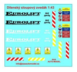 Dílenský sloupový zvedák - EUROLIFT Modely od Patrona