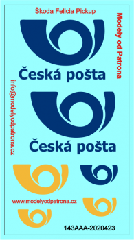 Logo Česká pošta Modely od Patrona