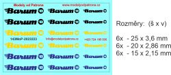 Barum psané logo Modely od Patrona