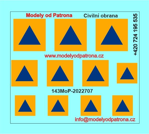 Civilní obrana Modely od Patrona