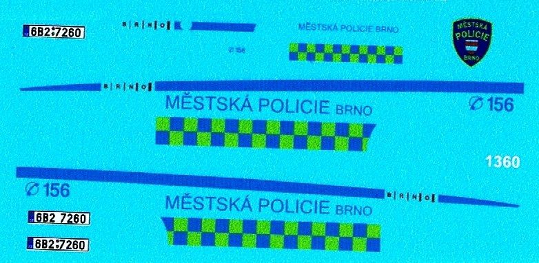 Škoda Octavia I kombi Městská Policie Brno Modely od Patrona