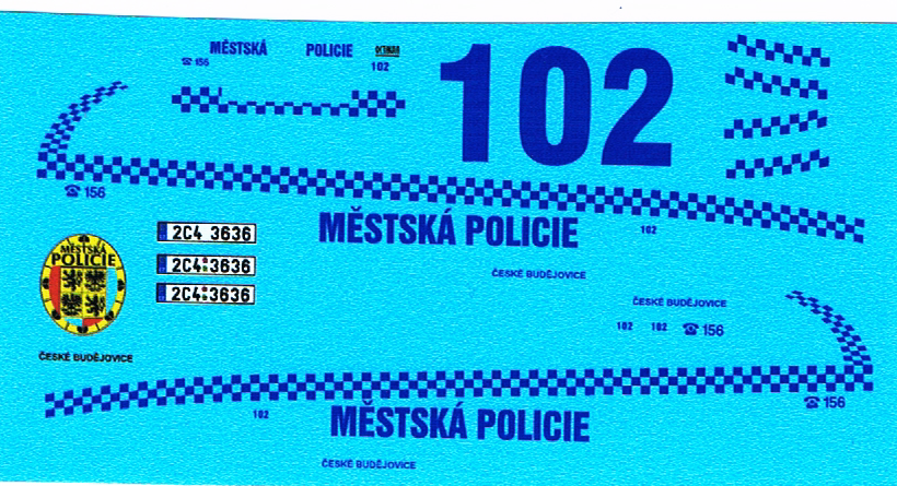 Škoda Octavia I Městská Policie České Budějovice Modely od Patrona