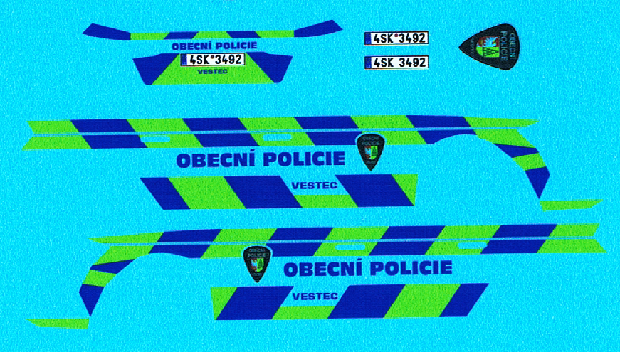 Škoda Octavia Městská Policie Vestec Modely od Patrona