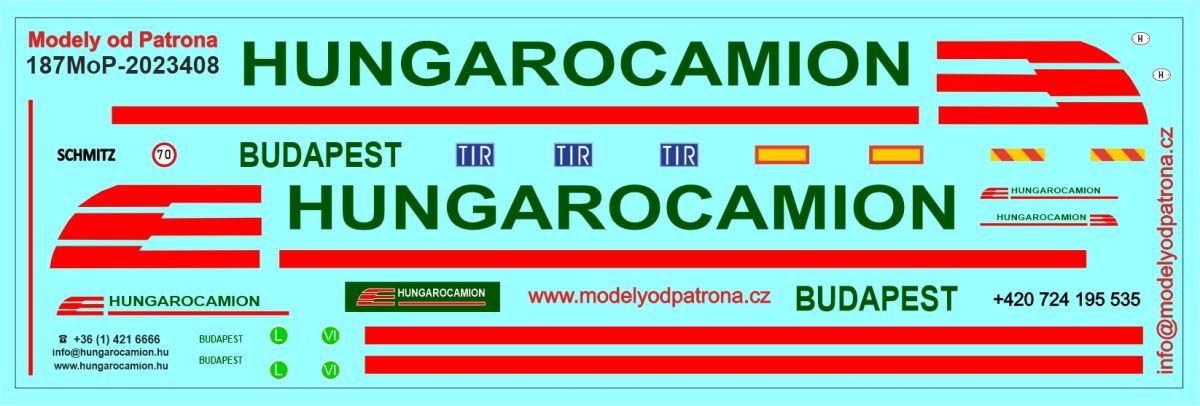 Hungarocamion - tahač s návěsem Modely od Patrona
