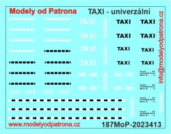 TAXI - univerzální (Škoda 1201, 1203, …...) Modely od Patrona