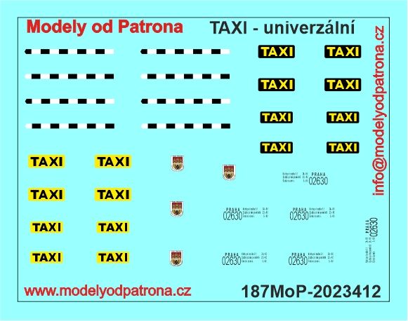 TAXI - univerzální (Voha, Lada, …...) Modely od Patrona