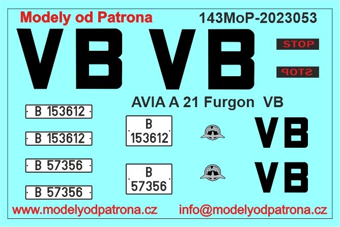 AVIA A 21 Furgon VB Modely od Patrona