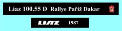 Liaz 100.55 D Rallye Paříž Dakar No.627 DeAgostini