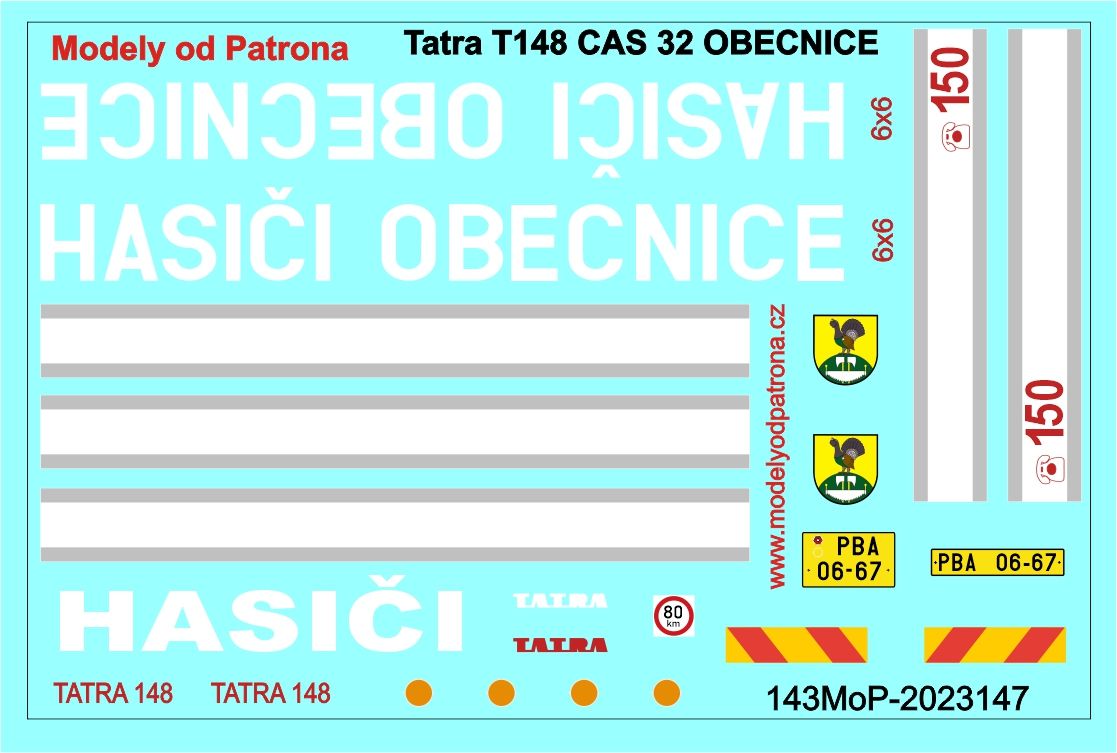Tatra T148 CAS 32 OBECNICE Modely od Patrona
