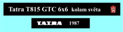 Tatra T815 GTC 6x6 kolam světa DeAgostini