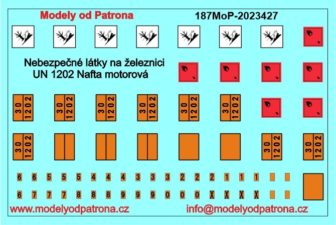 UN 1202 Nafta motorová Modely od Patrona