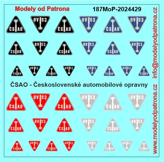 ČSAO - Československé automobilové opravny Modely od Patrona