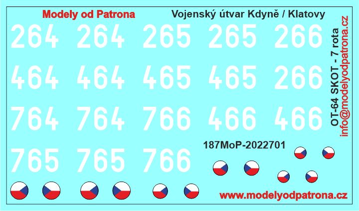 OT-64 SKOT - Vojenský útvar Kdyně / Klatovy Modely od Patrona