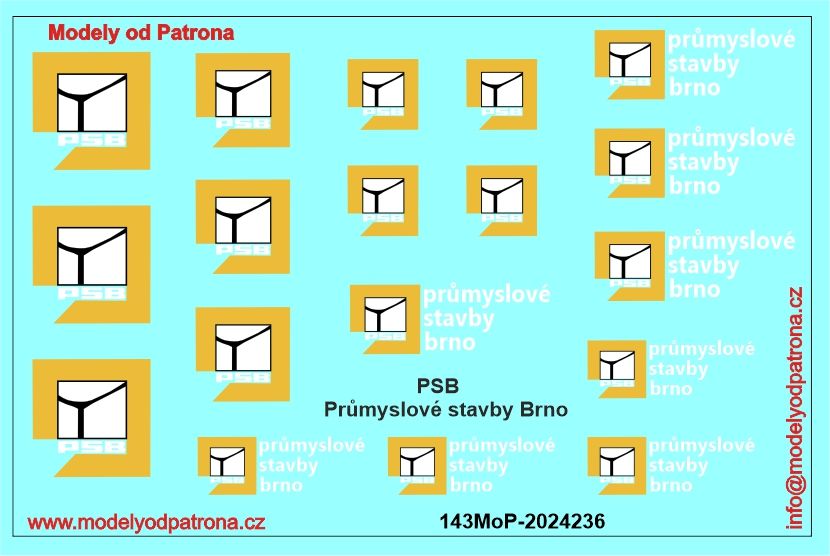 PSB - Průmyslové stavby Brno Modely od Patrona