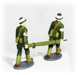 Vojenští zdravotníci s nosítky Francie Altaya