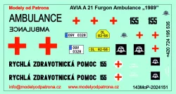 AVIA A 21 Furgon  Ambulance Záchranná služba Olomouc