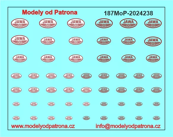 Jawa logo Modely od Patrona