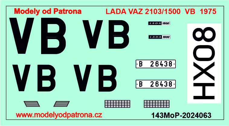 LADA VAZ 2103/1500 VB ČSSR Modely od Patrona