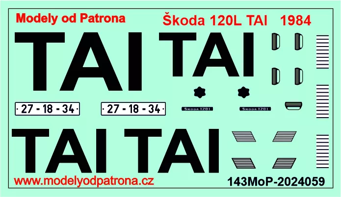 Škoda 120L TAI Modely od Patrona