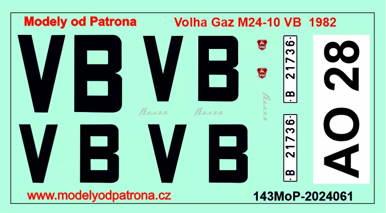 Volha Gaz M24-10 VB Modely od Patrona