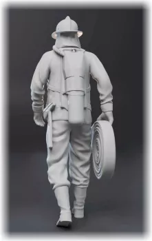 Hasič s hadicí a dýchacím přístrojem F4M Hasič s hadicí a dýchacím přístrojem F4M