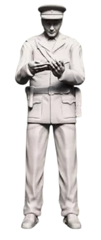 Příslušník VB  při kontrole dokladů