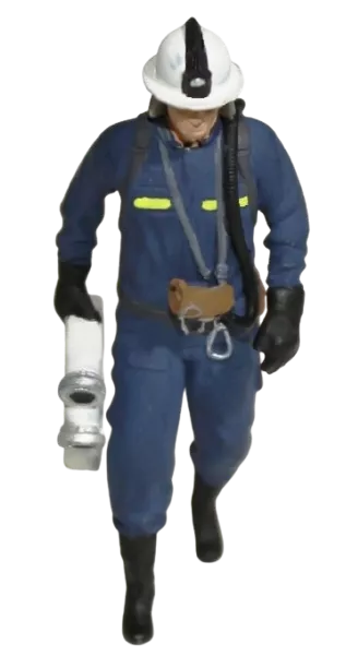 Hasič s hadicí a dýchacím přístrojem SATURN S7 Modely od Patrona