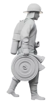 Hasič s hadicí a dýchacím přístrojem SATURN S7 Modely od Patrona Hasič s hadicí a dýchacím přístrojem SATURN S7 Modely od Patrona