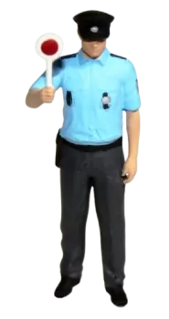 Hlídka dopravní POLICIE ČR s terčíkem