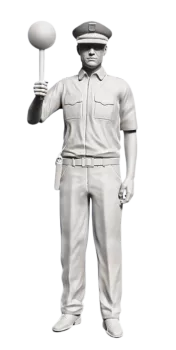 Hlídka dopravní POLICIE ČR s terčíkem Modely od Patrona