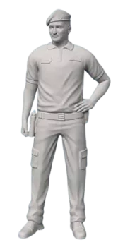 Hlídka POLICIE ČR - s baretem jedna ruka v bok Modely od Patrona Hlídka POLICIE ČR - s baretem jedna ruka v bok Modely od Patrona