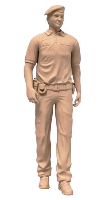 Hlídka POLICIE ČR - s baretem ruce volně dolů F4M