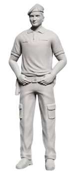 Hlídka POLICIE ČR - s baretem ruce za opaskem Modely od Patrona Hlídka POLICIE ČR - s baretem ruce za opaskem Modely od Patrona