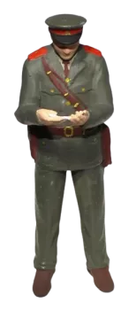 Příslušník VB  při kontrole dokladů