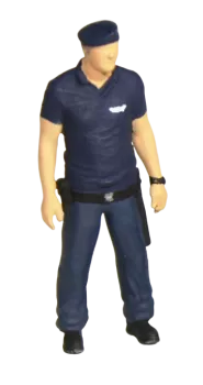 Psovod Policie Pyrotechnik s baretem