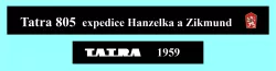 Tatra 805 - expedice Hanzelka a Zikmund