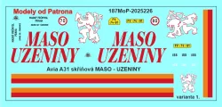 Avia A31 skříňová MASO - UZENINY varianta 1.