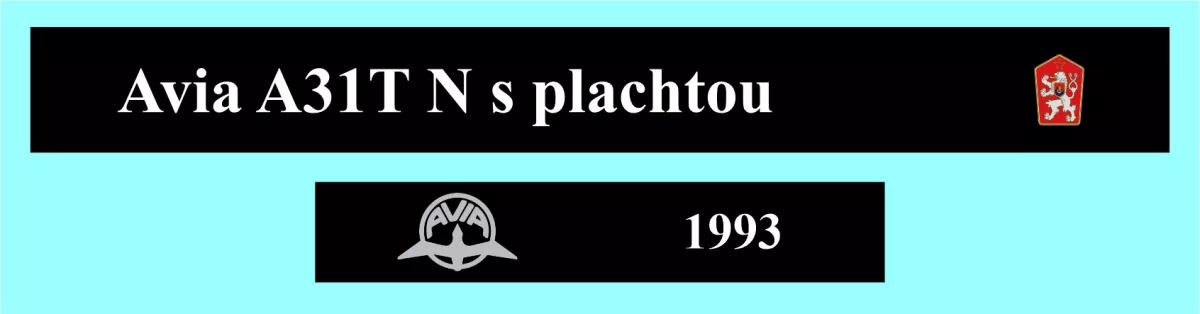 Avia A31T N plachta 1993 Modely od Patrona