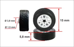 Kola Rally šotolinová Ø 15 mm IXO Models / Czech Auto Legends Kola Rally šotolinová Ø 15 mm IXO Models / Czech Auto Legends