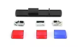 Maják Tesla Holomý VSL 012 LV červený / červený / modrý