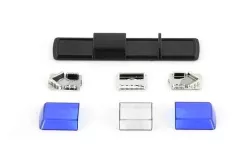 Maják Tesla Holomý VSL 012 LV modrý / čirý / modrý