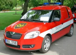 Potisky na hasičský vůz Škoda Praktik HZS Středočeského kraje Beroun MoP