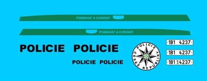 Potisky na vůz Lada Niva Policie ČR MoP