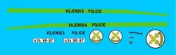  Potisky na vůz Škoda Forman Vojenská Policie ČR