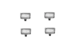 Sada mlhovek PAL staré chromované  - čiré skla