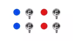 Sada přídavných světel Ø 3,45 mm - modré/červené skla