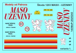 Škoda 1203  MASO - UZENINY