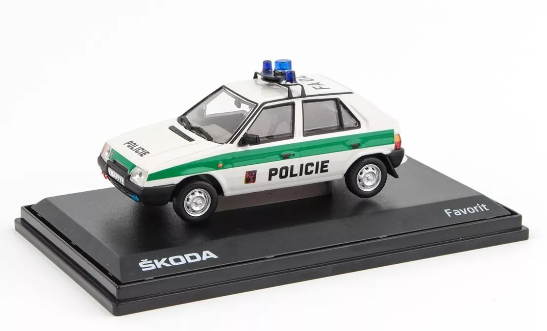 Škoda Favorit 136L Policie Prototyp = Soukromá sbírka PRODEJ DeAgostini